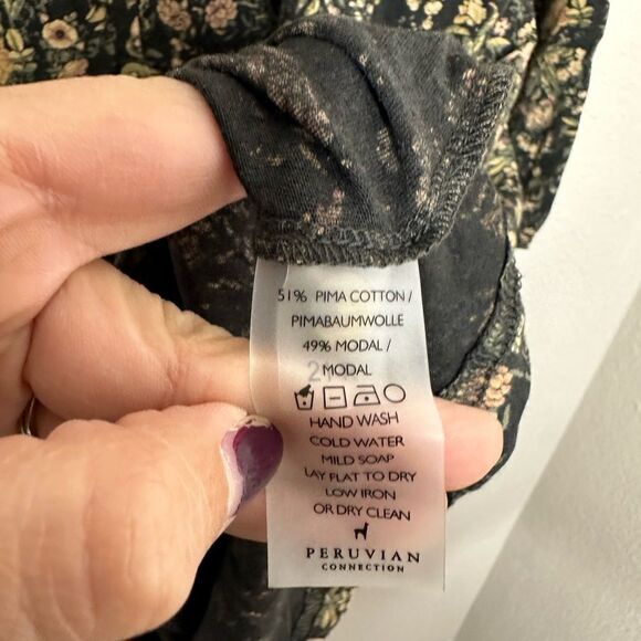 NWT Peruvian Connection Alpine Flower Tunic Sz S - Picture 7 of 9
